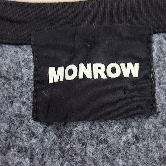 Monro V-neck sweatshirt in gray - Picture 4 of 7